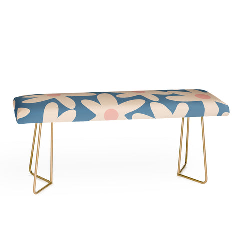 Kierkegaard Design Studio Daisy Time Retro Floral I Bench