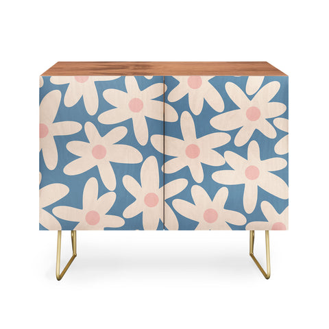 Kierkegaard Design Studio Daisy Time Retro Floral I Credenza