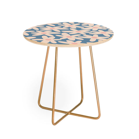 Kierkegaard Design Studio Daisy Time Retro Floral I Round Side Table