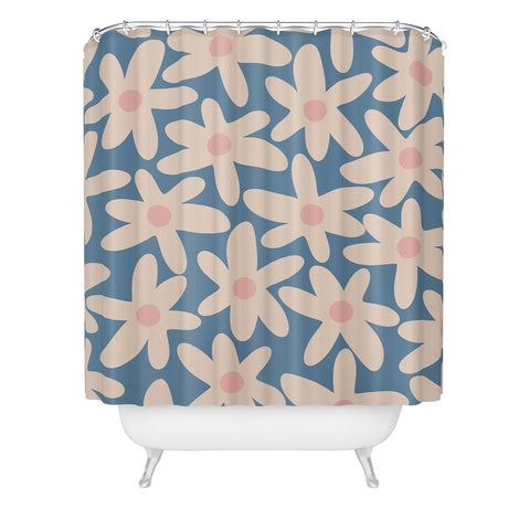 Kierkegaard Design Studio Daisy Time Retro Floral I Shower Curtain