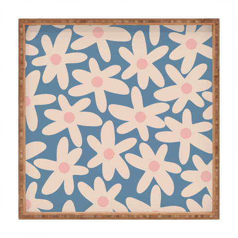 Kierkegaard Design Studio Daisy Time Retro Floral I Square Tray