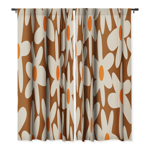 Kierkegaard Design Studio Daisy Time Retro Floral Pattern Blackout Non Repeat