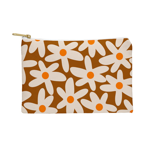 Kierkegaard Design Studio Daisy Time Retro Floral Pattern Pouch