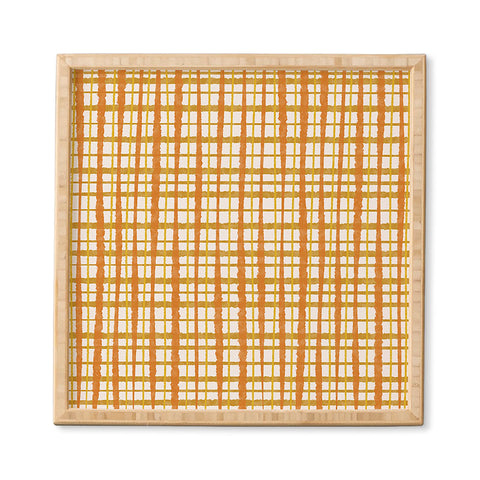 Kierkegaard Design Studio Hygge Retro Stripe Painted Plaid Framed Wall Art