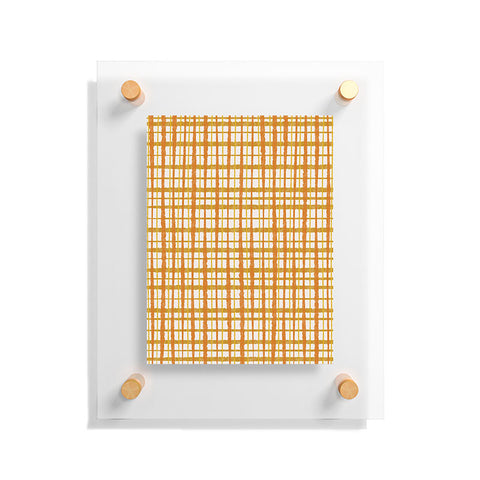 Kierkegaard Design Studio Hygge Retro Stripe Painted Plaid Floating Acrylic Print