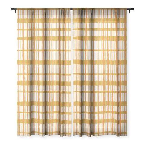 Kierkegaard Design Studio Hygge Retro Stripe Painted Plaid Sheer Non Repeat