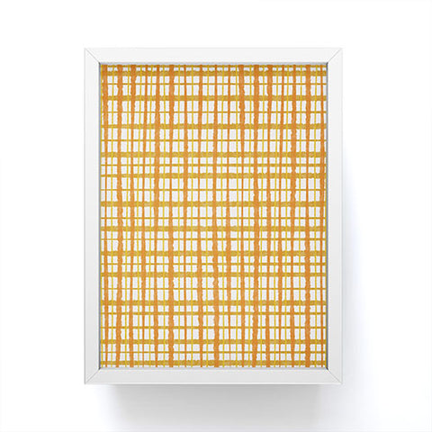 Kierkegaard Design Studio Hygge Retro Stripe Painted Plaid Framed Mini Art Print