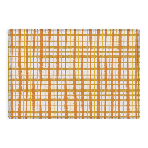 Kierkegaard Design Studio Hygge Retro Stripe Painted Plaid Outdoor Rug