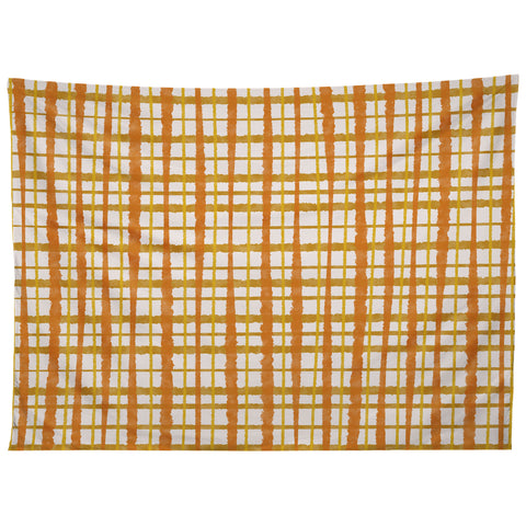 Kierkegaard Design Studio Hygge Retro Stripe Painted Plaid Tapestry