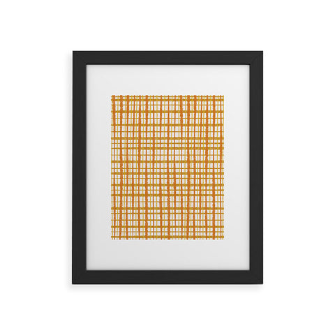 Kierkegaard Design Studio Hygge Retro Stripe Painted Plaid Framed Art Print