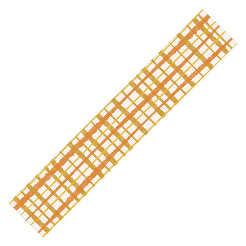 Kierkegaard Design Studio Hygge Retro Stripe Painted Plaid Table Runner