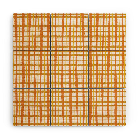 Kierkegaard Design Studio Hygge Retro Stripe Painted Plaid Wood Wall Mural