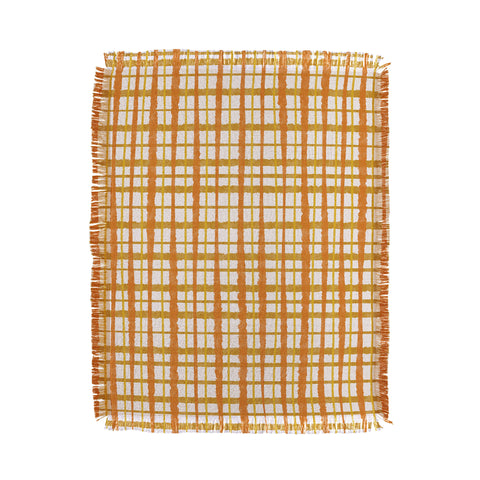 Kierkegaard Design Studio Hygge Retro Stripe Painted Plaid Throw Blanket