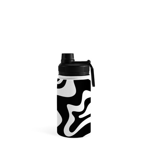 Kierkegaard Design Studio Liquid Swirl Abstract Pattern Water Bottle