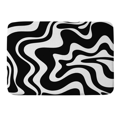 Kierkegaard Design Studio Liquid Swirl Abstract Pattern Memory Foam Bath Mat