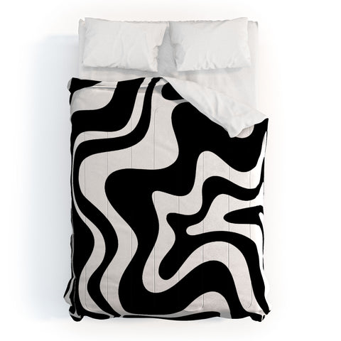 Kierkegaard Design Studio Liquid Swirl Abstract Pattern Comforter