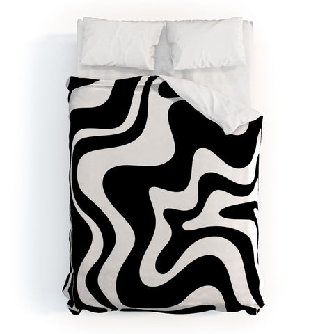 Kierkegaard Design Studio Liquid Swirl Abstract Pattern Duvet Cover