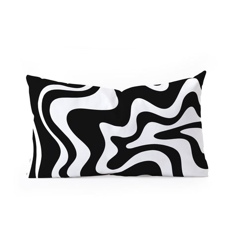 Kierkegaard Design Studio Liquid Swirl Abstract Pattern Oblong Throw Pillow