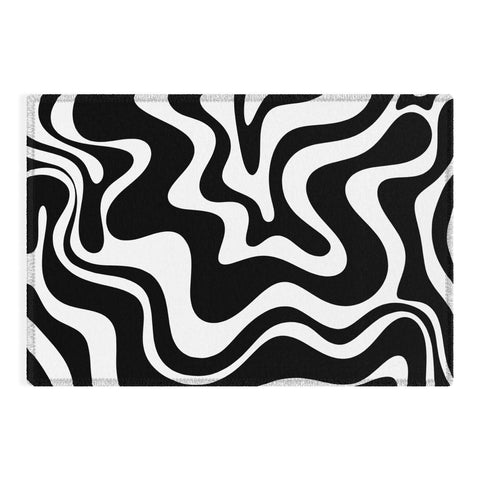 Kierkegaard Design Studio Liquid Swirl Abstract Pattern Outdoor Rug