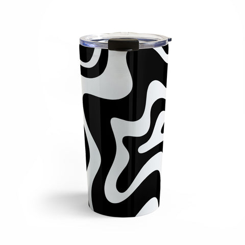 Kierkegaard Design Studio Liquid Swirl Abstract Pattern Travel Mug