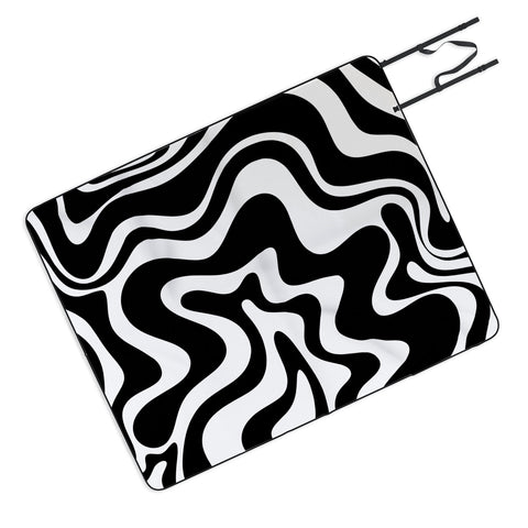 Kierkegaard Design Studio Liquid Swirl Abstract Pattern Picnic Blanket