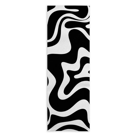 Kierkegaard Design Studio Liquid Swirl Abstract Pattern Yoga Towel