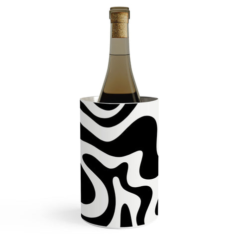 Kierkegaard Design Studio Liquid Swirl Abstract Pattern Wine Chiller