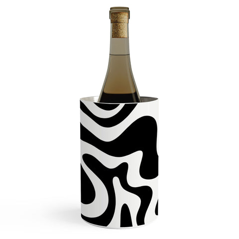 Kierkegaard Design Studio Liquid Swirl Abstract Pattern Wine Chiller