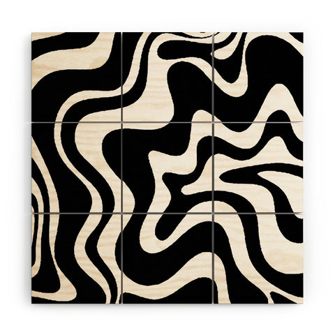 Kierkegaard Design Studio Liquid Swirl Abstract Pattern Wood Wall Mural