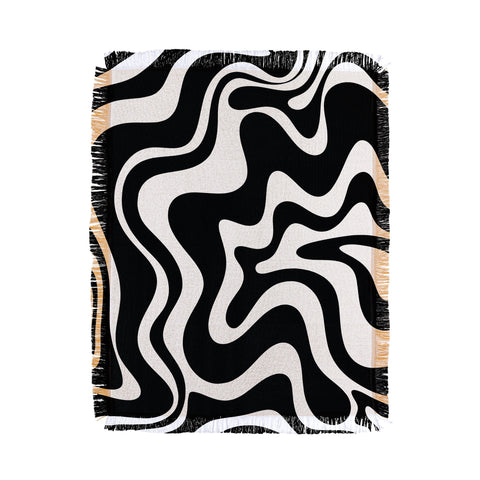 Kierkegaard Design Studio Liquid Swirl Abstract Pattern Throw Blanket