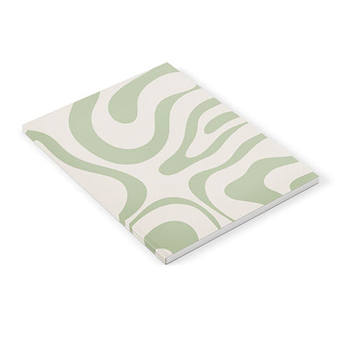 Kierkegaard Design Studio Liquid Swirl Almond and Sage Notebook