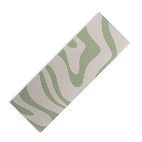 Kierkegaard Design Studio Liquid Swirl Almond and Sage Yoga Mat