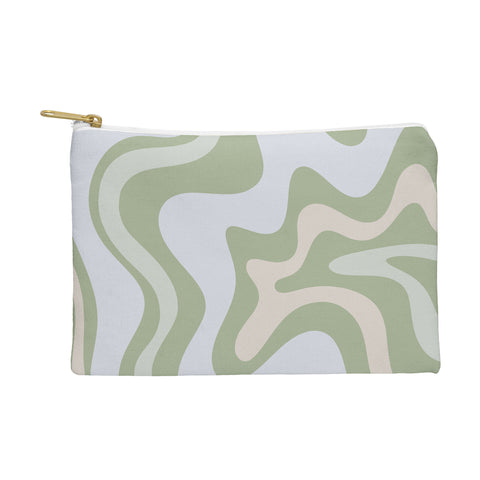 Kierkegaard Design Studio Liquid Swirl Contemporary Light Sage Pouch