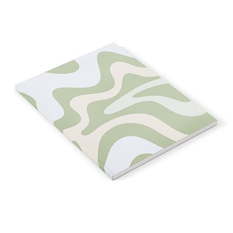 Kierkegaard Design Studio Liquid Swirl Contemporary Light Sage Notebook