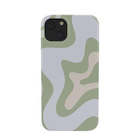 Kierkegaard Design Studio Liquid Swirl Contemporary Light Sage Phone Case