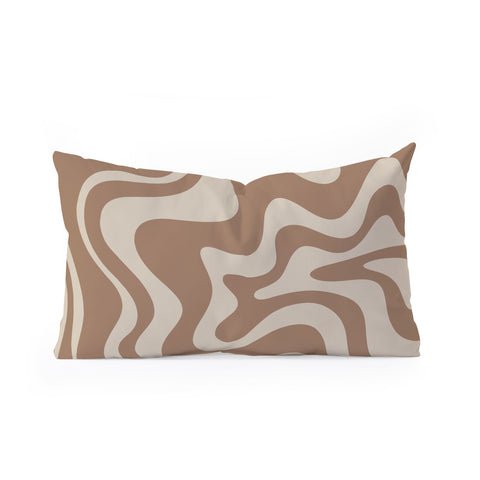 Kierkegaard Design Studio Liquid Swirl Contemporary Oblong Throw Pillow