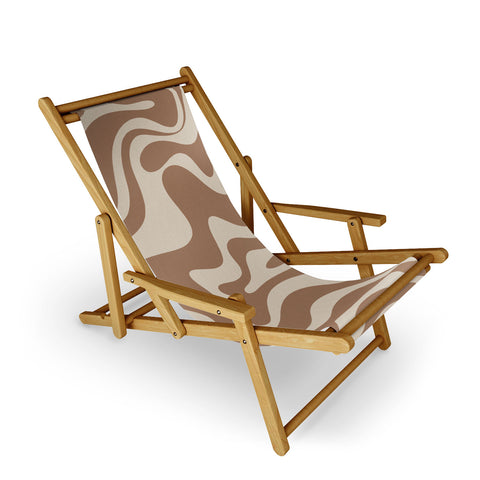 Kierkegaard Design Studio Liquid Swirl Contemporary Sling Chair