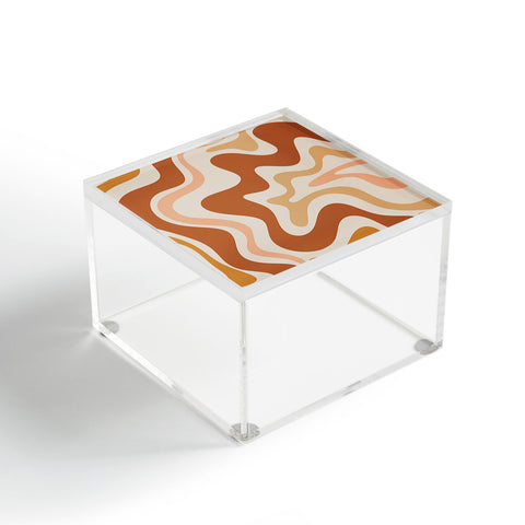 Kierkegaard Design Studio Liquid Swirl Earth Tones Acrylic Box