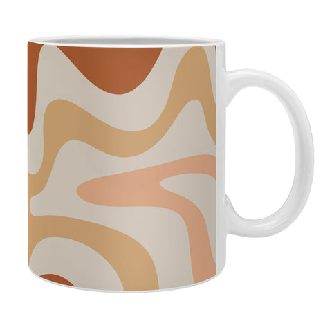 Kierkegaard Design Studio Liquid Swirl Earth Tones Coffee Mug