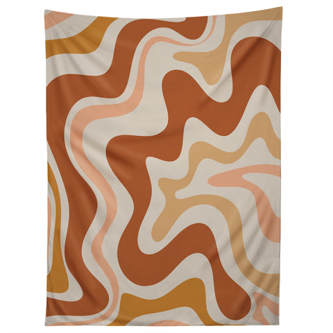 Kierkegaard Design Studio Liquid Swirl Earth Tones Tapestry