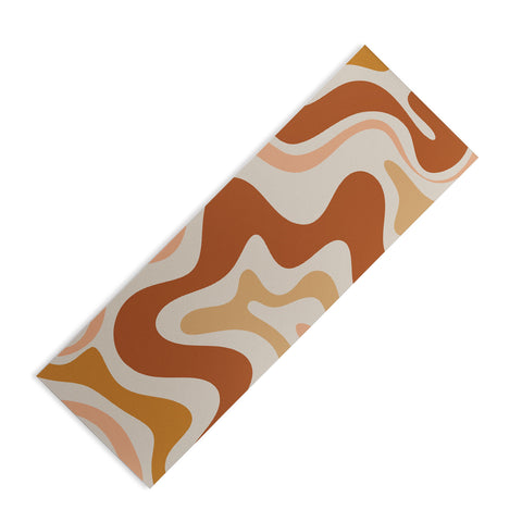 Kierkegaard Design Studio Liquid Swirl Earth Tones Yoga Mat