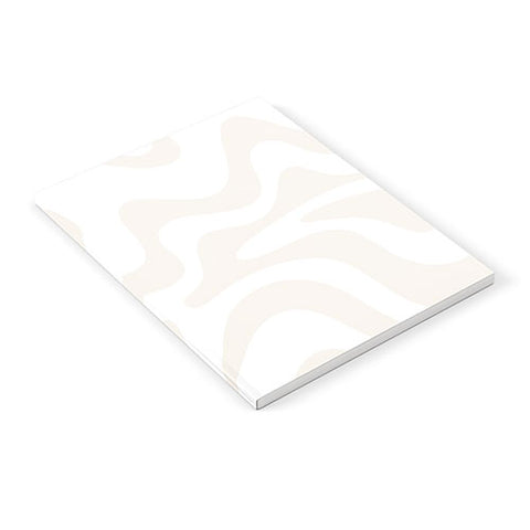 Kierkegaard Design Studio Liquid Swirl Pale Beige and White Notebook