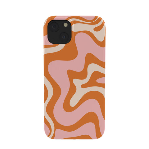 Kierkegaard Design Studio Liquid Swirl Retro Abstract pink Phone Case