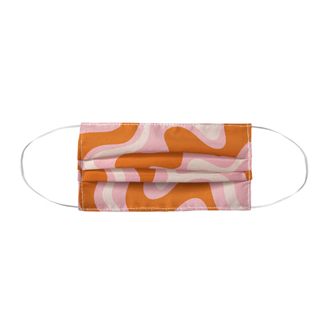 Kierkegaard Design Studio Liquid Swirl Retro Pink Orange Cream Face Mask