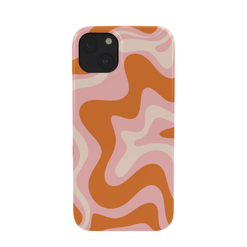 Kierkegaard Design Studio Liquid Swirl Retro Pink Orange Cream Phone Case
