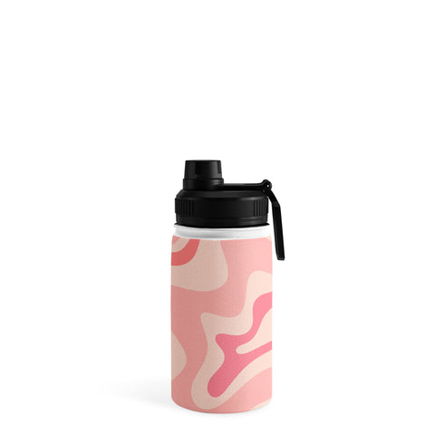 Kierkegaard Design Studio Liquid Swirl Soft Pink Water Bottle