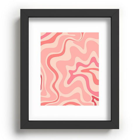 Kierkegaard Design Studio Liquid Swirl Soft Pink Recessed Framing Rectangle
