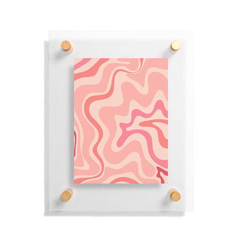 Kierkegaard Design Studio Liquid Swirl Soft Pink Floating Acrylic Print