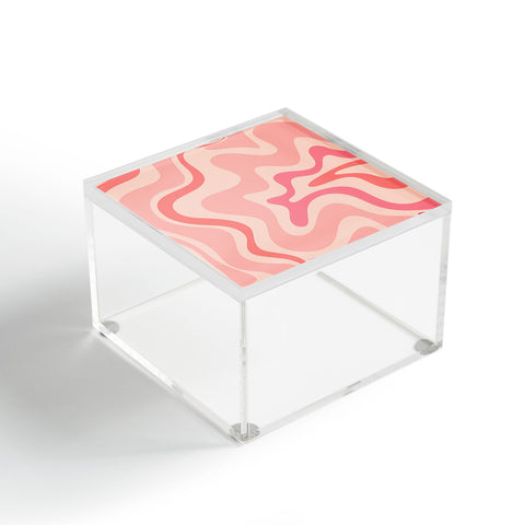 Kierkegaard Design Studio Liquid Swirl Soft Pink Acrylic Box
