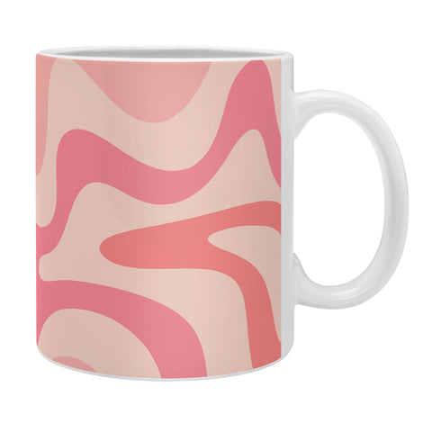 Kierkegaard Design Studio Liquid Swirl Soft Pink Coffee Mug